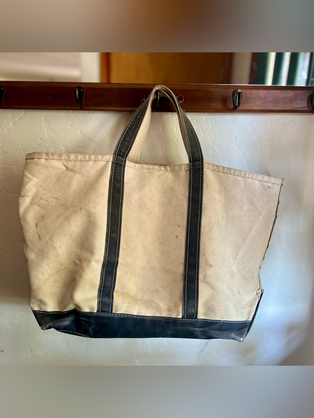 Vintage/Thrashed L.L. Bean Boat and Tote - 80s/90s